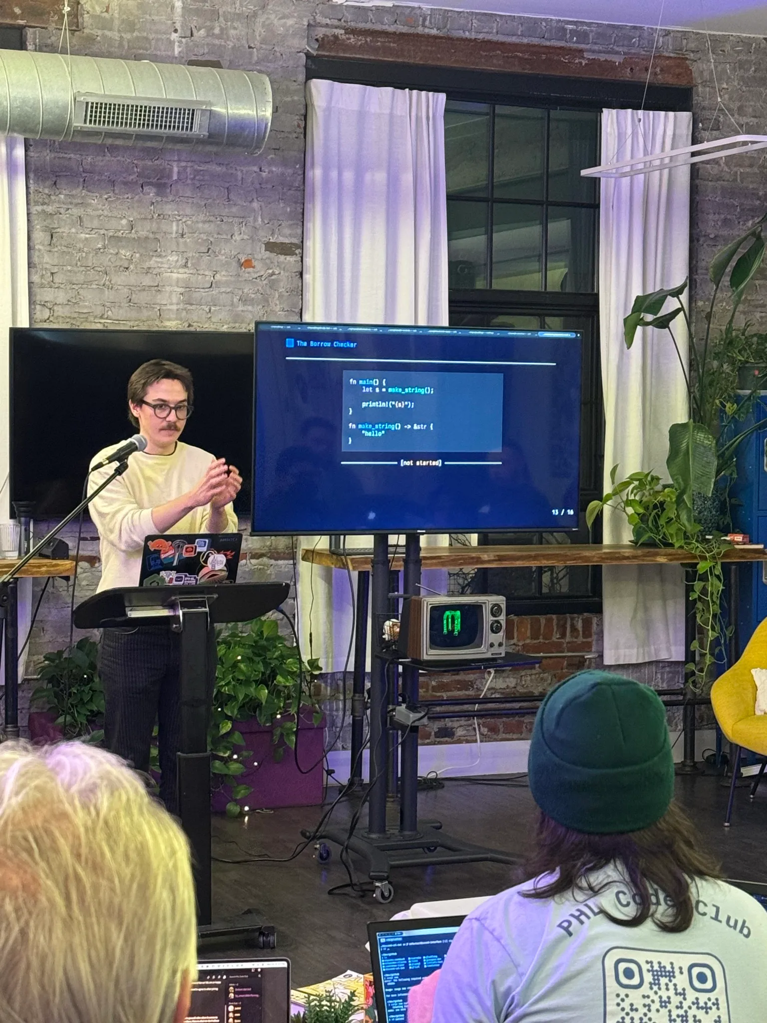 Ben explaining the Rust "Borrow Checker"